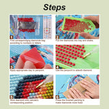 Stalente Diamond Painting Kits for Adults Cardinal, 5D DIY Diamond Art Kits for Beginners Round Full Drill Diamond Painting for Home Wall Decoration Gift 12×12inch, Daisy Flower Bird Stalente