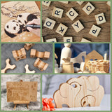 48 Pack Basswood Sheets 1/8x12x12 Inch, Unfinished Wood for Crafts, 3mm Basswood for Laser Cutting & Engraving, Wood Burining,Architectural Models, Wood Board for Painting. ESRICH