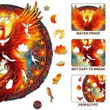 KAAYEE Wooden Jigsaw Puzzles-Wooden Puzzle Adult Unique Shape Advanced Phoenix Wooden Jigsaw Puzzle for Adult, Family Puzzles 14.9 * 13.8in 290pcs,Chritmas Gift KAAYEE