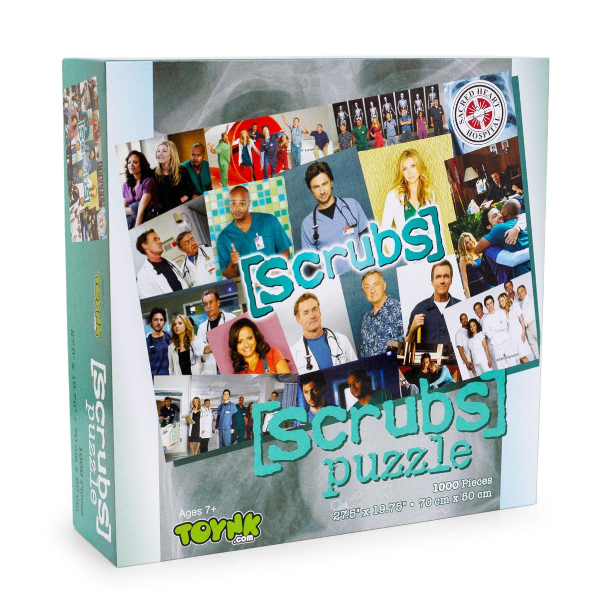 Scrubs Cast Collage 1000-Piece Jigsaw Puzzle for Adults | Brain Teaser, Educational Developmental Toys & Games, Building Kit Activities to Encourage Creative Play | 28 x 20 Inches Toynk