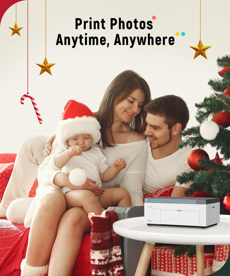 Liene 4x6'' Photo Printer, Wi-Fi, 20 Sheets, Full-Color, Instant Printer for iPhone, Android, Smartphone, Thermal dye Sublimation for Home Use Liene