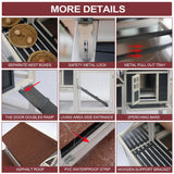 Ecolinear 80” Mobile Chicken Coop for 1-2 Chickens with Wheels,Outdoor Wooden Hen House with Nesting Box,Large Rabbit Hutch, Outside Poultry House,Wire Fence Run Cages,Weatherproof for Backyard,Black ECOLINEAR