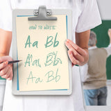 Acrimet White Clipboard Letter Size A4 (13” x 9 1/16”) Premium Metal Clip (Hardboard) (Silver Clip) (6 Pack) Acrimet