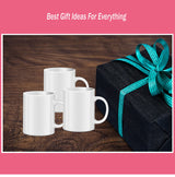 RAINBOWTIE Sublimation Mugs, Sublimation Mugs Blank, 11oz Sublimation Coffee mugs,White Coated Ceramic Cup, Mug Sets - Set of 12 RAINBOWTIE