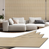 WADILE PVC Wood Grain Panels for Wall, 15.7 in X 8.5 ft Oak Soundproof Panels, 3D Wall Panels for Interior Decor, Cover 11.2 Sqft WADILE