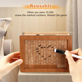 10000 Savings Challenge Box, Cashbox Kakeibo Money Box, Cash Vault Wooden Savings Box 10,000 Dollar, Wooden Digital Piggy Bank for Adults Kids, Money Save Box 10k Smash, Caja De Ahorros, Money Saver CVLDM