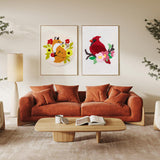 Louise Maelys Beginners Punch Needle Kits,for Starter Adults,Rug Cross Stitch Kit Tool Including Handle Embroidery Pen,Cloth,Hoop,Threads and Instruction-Cardinal Bird Pattern Louise Maelys