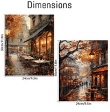 2 Pack Fall Paint by Numbers Kit for Adults Beginner with Framed,Cafe Easy Adult Paint by Number Kits on Canvas DIY Painting for Beginners Art by Numbers for Home Wall Decor 10x12Inch NEGEKFKX