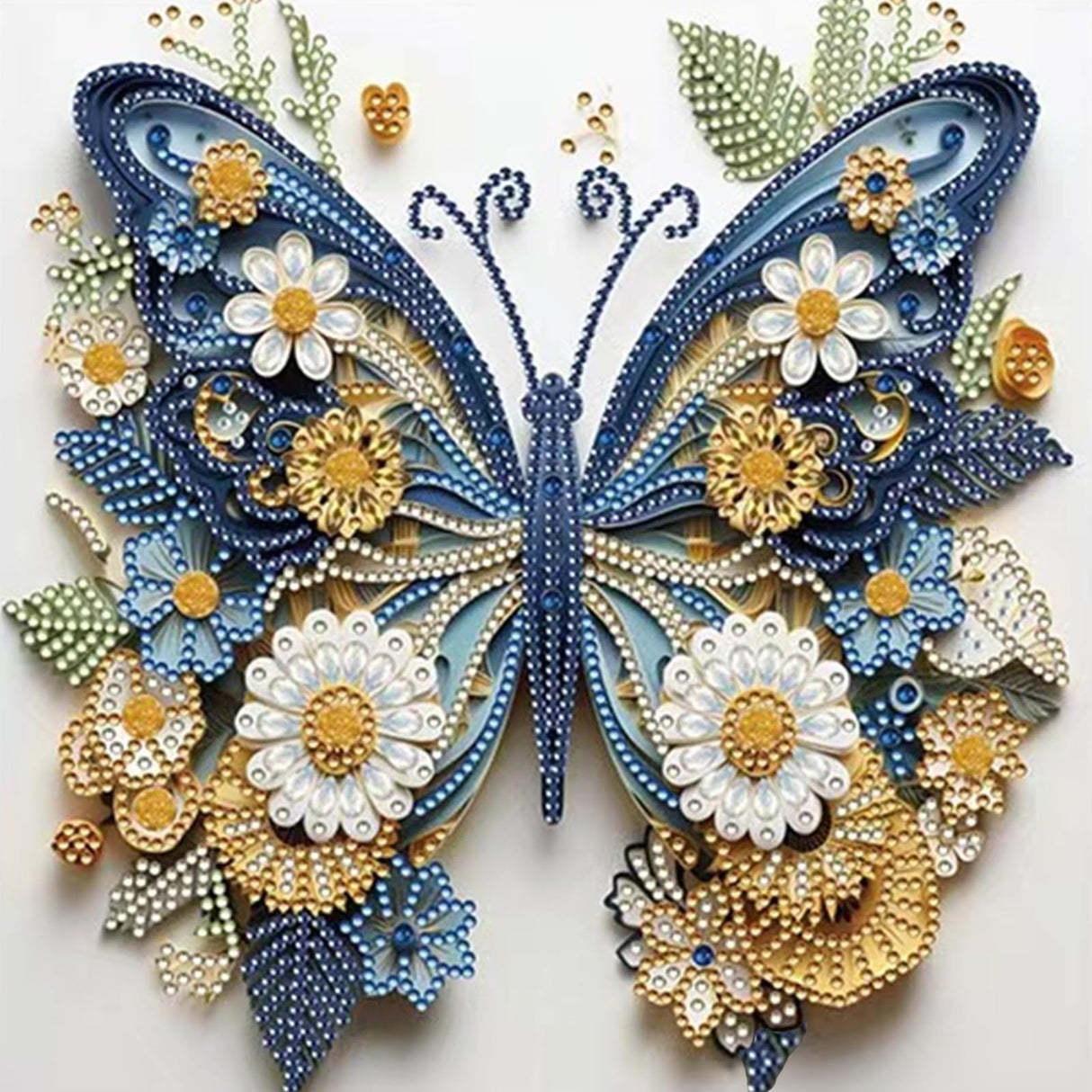Woteilus Diamond Art Kits for Adults: Stitch Diamond Painting Butterfly for Beginners Special Shaped Animal Butterfly Diamond Art Kits 30 x 30cm, 9.8 x 9.8 inch Woteilus