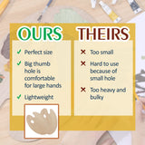 Mr. Pen Wooden Artist Palette, 2-pack Oil Palette Mr. Pen