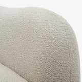 128" Luxury Curved Sectional Sofa with Ottoman, 6-Seater Boucle Couch Cloud Like Modular Sofa, Curved Sofas for Living Room, Luxury Couches with Butterfly Backrest Pillows (Beige) mr.waiba