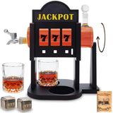 Slot Whiskey Decanter Set 32oz Whiskey Decanter Sets for Men with Spout Stones &Tray,Casino Liquor Decanter Dispenser Decanters for Alcohol Tequila Decanter Bourbon Gifts for Men Dad Him Husband LuxuryBar