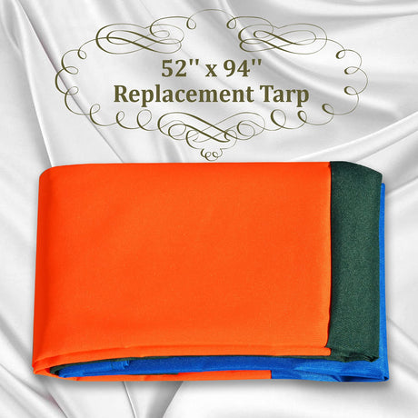 Strong Camel Replacement Swing Set Replacement Tarp for Backyard Wood Playset Swing Set -Only Backyard Playset Canopy Cover (Multicolor, 52" X 94") Strong Camel