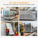AMGUI Luxury Modern prefab Cabin - 19ft Mobile Capsule with Bedroom, Kitchen and Bathroom, Storm Resistant prefab Cabin -16 Typhoon and 12 Earthquake Proof Mobile Cabin for Travel and Outdoor Living AMGUI