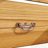 Elegant ECACAD 70.9" Bookcase Storage Cabinet with Carved Doors & 3-Tier Shelves in Brown & White ECACAD