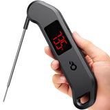 ThermoMaven Professional Meat Thermometer Digital, 1 Sec Instant Read, NIST Certified Accurate to ±0.5℉, Ultra Bright LED Screen, 100% Waterproof, Auto-Rotate, BBQ/Smoker/Candy, Valentines Gift, Black ThermoMaven