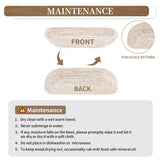 Hanobe Decorative Wood Dough Bowl: Wooden Centerpiece Table Decorations Natural Candle Holder Tray Decor Rustic Unfinished Hand Turned Trough Centerpieces for Dining Room Kitchen Hanobe