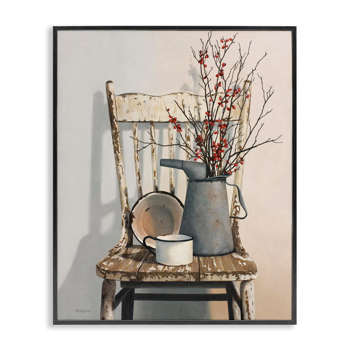 Stupell Industries Vintage Rustic Things Neutral Painting Framed Giclee Art Design By Artist Cecile Baird Stupell Industries