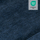 MCombo Power Wall Hugger Recliner Chair for Small Space RV Living Room, USB & USB-C Charging Ports, Modern Rolled Arm Recliner, Fabric PR630 (Navy Blue) MCombo