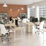 Bush Business Furniture Hustle 48W x 24D Computer Desk with Metal Legs in Natural Elm, Modular Office Table for Home and Professional Workspace Bush Business Furniture