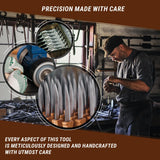 BeaverCraft, Wood Carving Bent Gouge K8a/14 0.55" - Spoon Carving Tools - Woodworking Hand Chisel Compact Wood Carving Knife for Beginners and Profi - Hobbies for Adults and Kids - Carbon Steel Blade BeaverCraft