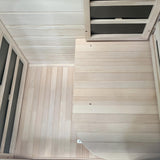 Durasage 1-Person Carbon Infrared Sauna for Home Use Indoor Hemlock Wood Sauna with 760W Heating Panels, Digital Touchpad, Relaxation Spa, Easy Assembly, Full Body Detox, Stress Relief Durasage