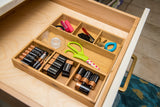 Lipper International 824, Bamboo Wood 4-Compartment Organizer Tray, 11 5/8" x 7 7/8" x 1 3/4" Lipper International