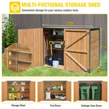 Aivituvin Outdoor Storage Shed Upgraded with Strong Metal Frame Horizontal Storage Cabinet for Trash Cans and Yard Tools 4.2 ft. x 2.3 ft. Aivituvin