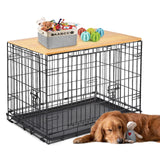 OIEKUN Dog Crate Topper -Dog Crate 24 inch Compatible with 24inx18in Dog Crate,Table Topper Collapsible Dog Kennel Topper for Decorative Dog Crate OIEKUN