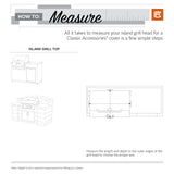 Classic Accessories Ravenna Water-Resistant 32 Inch Built-In BBQ Grill Top Cover, Black, Grill Cover, Grill Cover for Outdoor Grill, BBQ Cover Classic Accessories