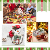 100 Pcs Christmas Guest Napkins 2 Ply Snowman Disposable Paper Napkins for Decoupage Snowflake Elk Xmas Tree Decorative Winter Christmas Cocktail Guest Hand Towel for Party Table Dinner Bathroom Janlaugh