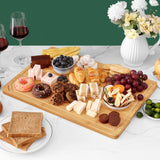 Homaxy Extra Large Organic Bamboo Cutting Boards for Kitchen, 20"x14" Wooden 2XL Cutting Board with Juice Groove and Handles, Charcuterie Butcher Block Wood Serving & Chopping Board - Pre Oiled Homaxy