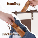 Piriuuo Wood Shoehorn, 6" Short Handle Shoe Horn with Leather Lanyard Non Slip Shoe Lifter Lazy Shoes Aid Tool Easy Wear Helper Shoehorns for Seniors Pregnancy Men Women Kids Piriuuo