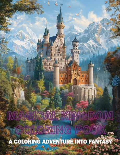 Magical Kingdom Coloring Book: A Coloring Adventure into Fantasy (Colorful Adventures) WoodArtSupply