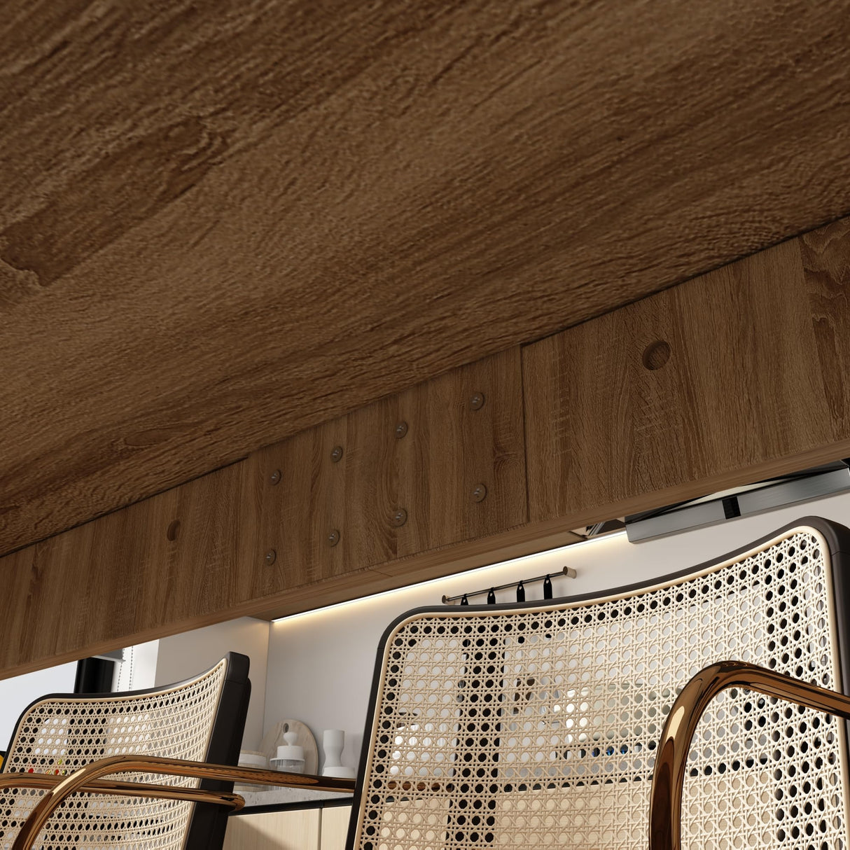 WOODTIME 86.6" W Dining Table for 8-10 People, Versatile Modern Wooden Dinner Table Kitchen Table for Dining Room Conference Room, Light Brown WOODTIME