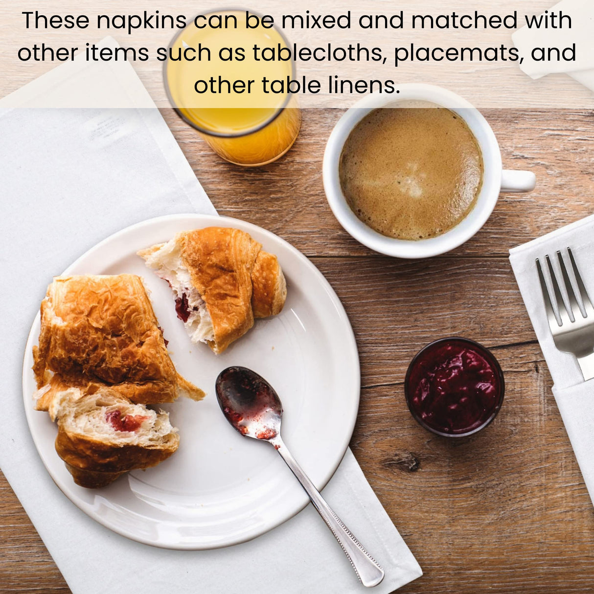 Cotton Clinic Cloth Dinner Napkins – Perfect Everyday Use Table Napkins – Soft Durable Washable – Ideal for Party Wedding Christmas Easter – Set of 12-17x17 inches White Napkins Cotton Clinic