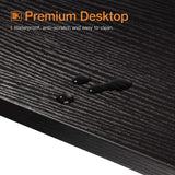 ODK 55 Inch Bar Table, Bar Height Pub Table, Counter Height Bar Table, Rectangular High Top Kitchen & Dining Counter Tables with Sturdy Legs & Easy-to-Clean Top, Indoor use, Black ODK