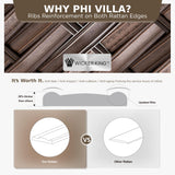 PHI VILLA 12 Seat Patio Furniture Set Outdoor Large 12 Pieces Wicker Conversation Sofa with Cushioned 2 x Single Rattan Sofa, 4 x Armrest Chair, 4 x Ottoman and 2 x Armless Chair, Beige PHI VILLA