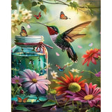 Arttoplus Hummingbird Paint by Numbers Kit for Adults Beginner-Hummingbird Paint by Number for Adults Canvas,DIY Oil Painting by Numbers for Adult for Gift Home Wall Decor(16x20inch) Arttoplus