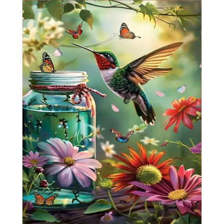 Arttoplus Hummingbird Paint by Numbers Kit for Adults Beginner-Hummingbird Paint by Number for Adults Canvas,DIY Oil Painting by Numbers for Adult for Gift Home Wall Decor(16x20inch) Arttoplus