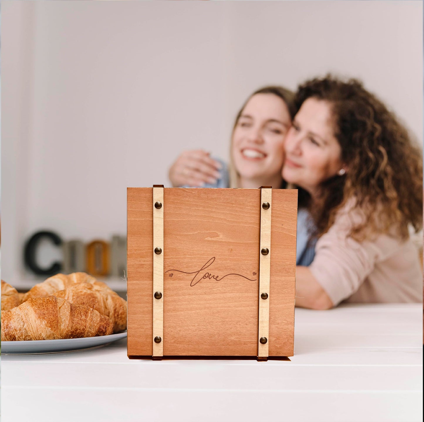 Wedding Keepsake Box With Lids Engagment Gifts for Couples Wood Storage Memory Box Bridal Shower Gifts Marriage Christmas Newlywed Gift Anniversary - WoodArtSupply