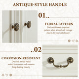 Yechen Sideboard Buffet Cabinet with Storage - 62" Large Buffet Cabinet with 4 Drawers & 4 Doors, Modern Farmhouse Coffee Bar Buffet Table with Wood Top for Kitchen, Dining Room, Living Room, White Yechen