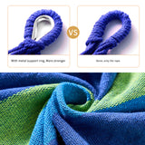 Camping Hammock Comfortable Fabric Hammocks with Tree Straps for Travel Patio Garden, Hanging Sturdy Indoor/Outdoor Hammock Up to 660lbs Portable Hammocks with Travel Bag (Blue) KACHUAN BEAR