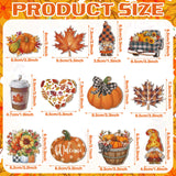 FairySandy 36 Pcs Thanksgiving Ornaments for Tree Fall Tree Decorations Gnomes Wooden Hanging Ornaments Pumpkins Leaves Flowers Cutouts Autumn Decorations for Holiday Party Supply(Cute Style) FairySandy