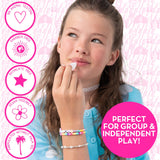 Horizon Group USA Barbie Sweet Shop Lip Gloss Making Kit, Makes 12 Barbie Accessories, Barbie Lip Glosses & Keychains, Arts and Crafts kit for Kids Ages 6+, Gifts for 6 Year Old Girl Barbie