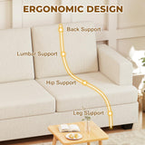 Furnimart 63" Loveseat Couch, Beige Chenille Sofa, Modern Deep Seat Sofas for Living Room, Comfy Love Seat Couches for Small Spaces, Removable Sofa Cover, Small Two Seater Couch for Bedroom, Office Furnimart