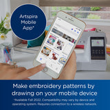 Brother SE700 Sewing and Embroidery Machine, Wireless LAN Connected, 135 Built-in Designs, 103 Built-in Stitches, Computerized, 4" x 4" Hoop Area, 3.7" Touchscreen Display, 8 Included Feet, White Brother