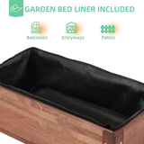 31x31x16 inch Raised Garden Bed with Legs, Elevated Wooden Planter Box for Outdoor Plants Flowers Fruits Vegetable Herb Growing Mederla