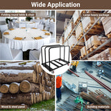 Eastrexon Folding Table Cart, Heavy Duty Table Dolly w/ 5" PU Swivel Wheels, Drywall Dolly Cart w/ 1800 LBS & 10 Table Capacity for Party Events, Hotel, Factory, Warehouse, (45.6" L x 29" W x 39" H) Eastrexon