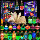 Rhybor Magic Potion Kit for Kids,Mix 22 Bottles Fairy Magic Potions,Mystery Potions Craft Kit,Christmas Halloween Decorations Birthday Gift Toys for Girl 6 7 8 9 10 Rhybor